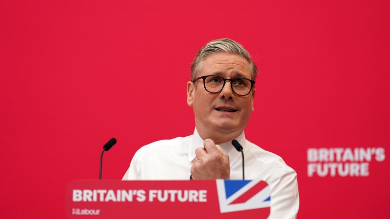 Labour leader Sir Keir Starmer during the Labour Party local elections campaign launch at the Black Country & Marches Institute of Technology in Dudley