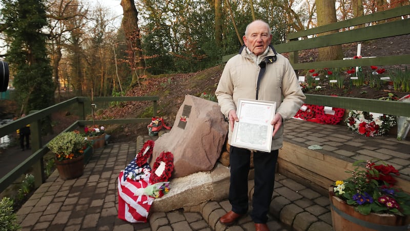 Tony Foulds was just eight when he witnessed the Mi Amigo plane crash in February 1944.
