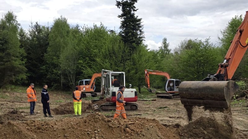 A fresh ICLVR search operation in a forest in France began yesterday for the body of Disappeared Seamus Ruddy <br />PICTURE: Commissioner for Recovery of Victims Remains/PA