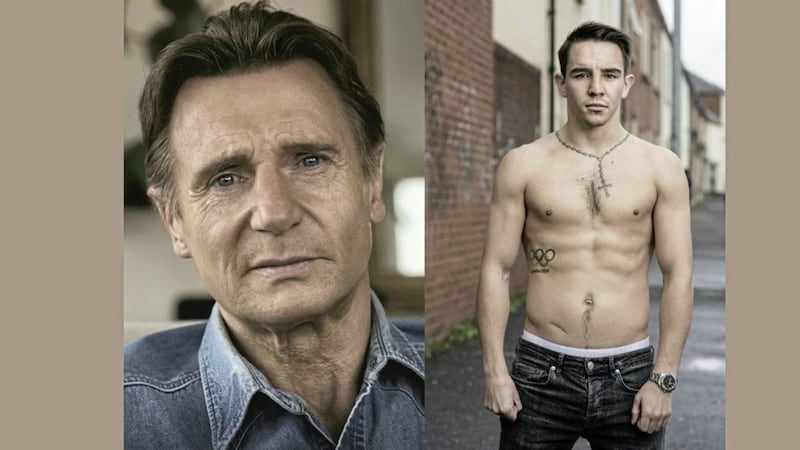 Photographs of Liam Neeson and Michael Conlan featured in the Portrait of a Century exhibition in Dublin 
