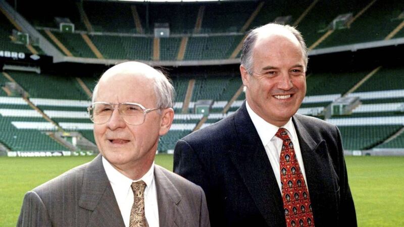 Celtic managing director Fergus McCann took aim at Wim Jansen in the wake of the Dutchman&#39;s departure from Celtic Park 20 years ago. Picture by PA 