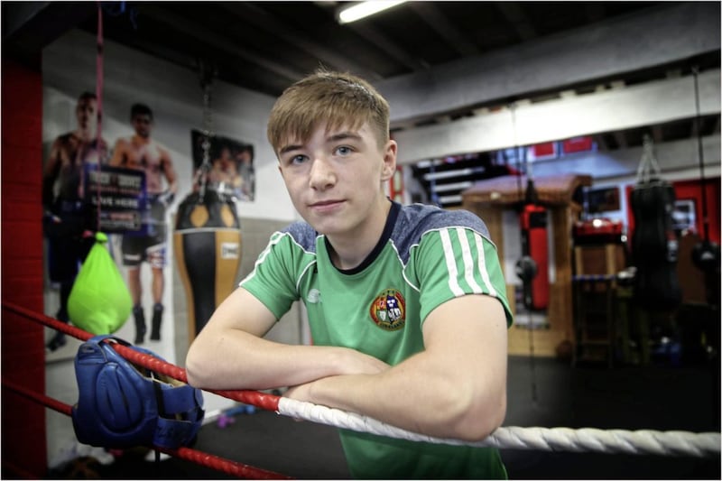 Two Castles flyweight Jude Gallagher will be part of the Newtownstewart club&#39;s international show on October 25. Picture by Hugh Russell 