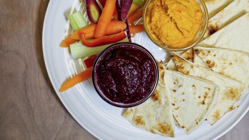 Niall McKenna&#39;s dips for New Year&#39;s Eve include: olive and lemon butter dip for toast; beetroot dip for flatbreads; and dukkah and spiced pumpkin dip for crudities 