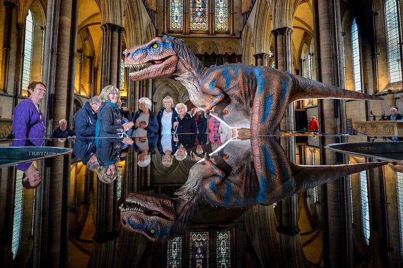 Dinosaurs at Salisbury Cathedral