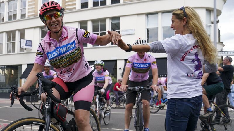Cyclists rode from West Yorkshire to London across five days to raise cash for the foundation.