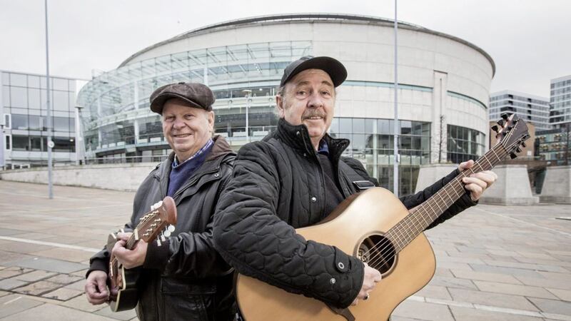 Eddie Furey, left, and George Furey of legendary Dublin folk group The Fureys 
