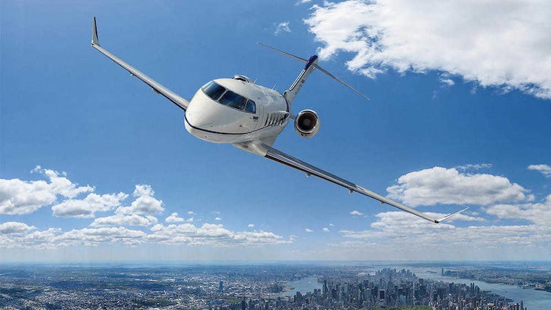 The Challenger 350 forms part of Bombardier&#39;s range of business aircraft 
