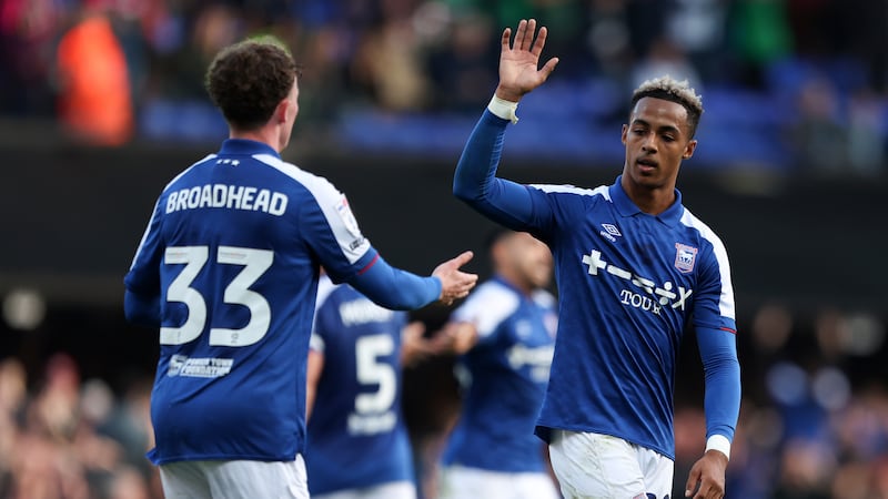 Omari Hutchinson netted a late equaliser for Ipswich
