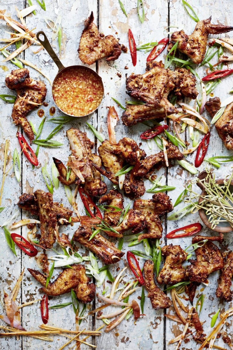 Lemongrass and chilli pork ribs and chicken wings