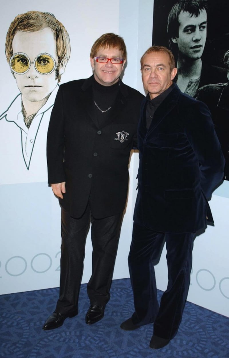 Sir Elton John (left) and songwriting partner Bernie Taupin (Ian West)