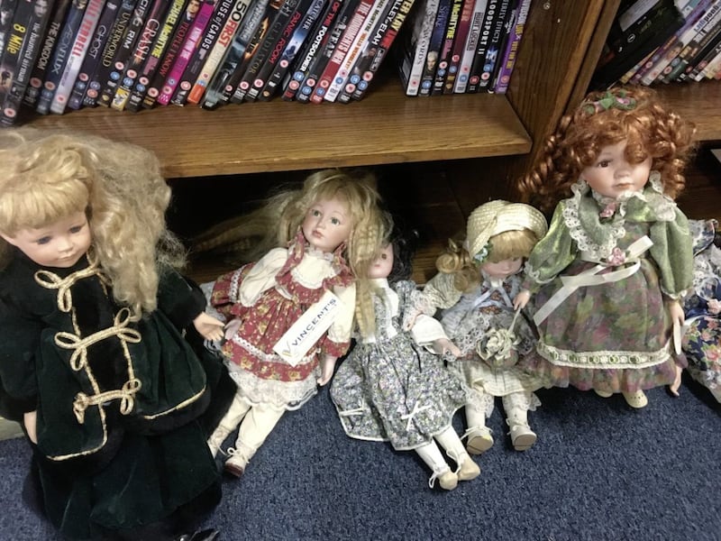 You can find just about anything in a St Vincent de Paul shop, including dolls 