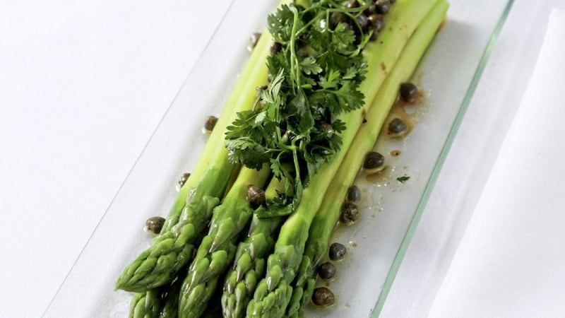Niall McKenna&#39;s asparagus with capers 