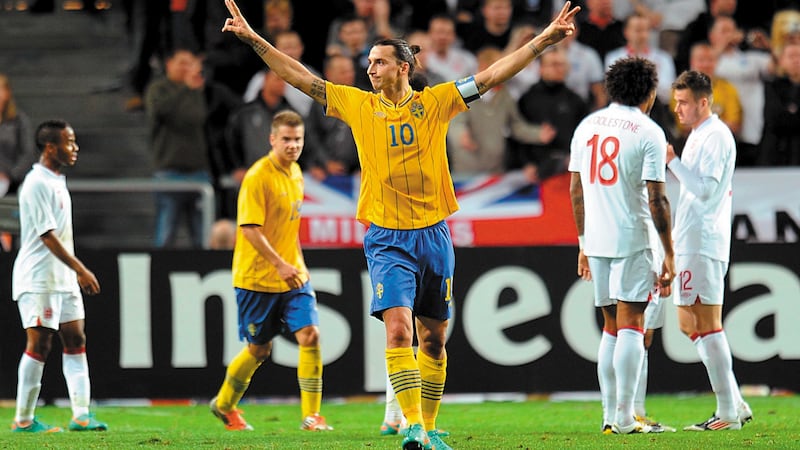 A brace from Zlatan Ibrahimovic helped Sweden defeat Denmark on Tuesday to reach the Euro 2016 finals&nbsp;