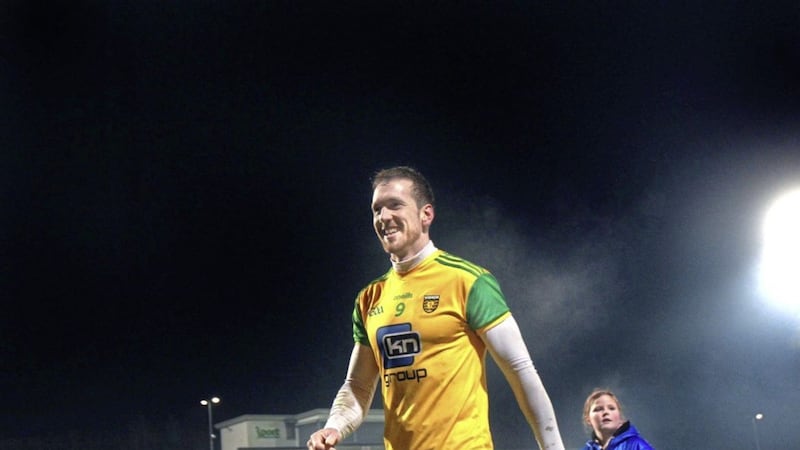 Nathan Mullins after Donegal's 2018 McKenna Cup win over Armagh.<br /> Picture by Margaret McLaughlin