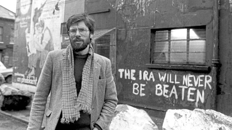 SYMPATHETIC: Gerry Adams, pictured outside Sinn F&eacute;in&rsquo;s HQ on Belfast&rsquo;s Falls Road in 1984, says he understands the hurt felt by victims of the IRA 