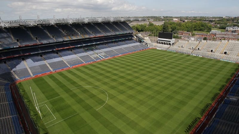 A general view of the pitch at Croke Park (Niall Carson/PA)