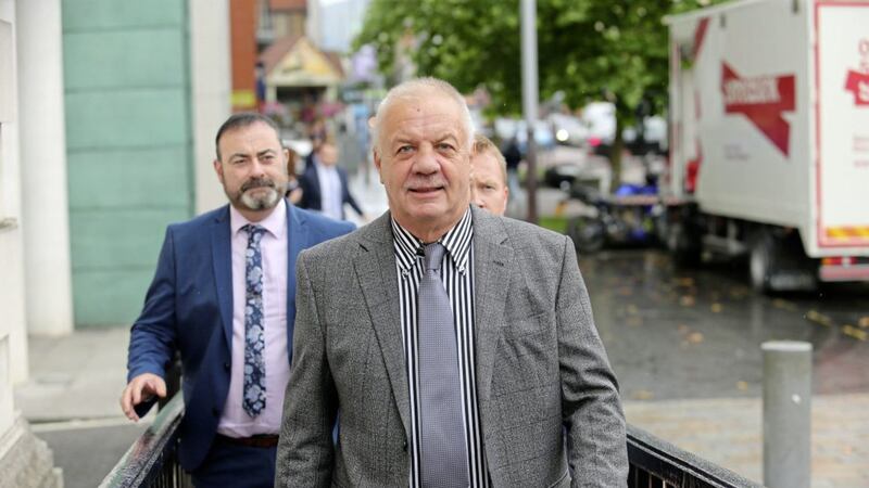 Raymond McCord attending Belfast High Court on Friday. Picture by Mal McCann 