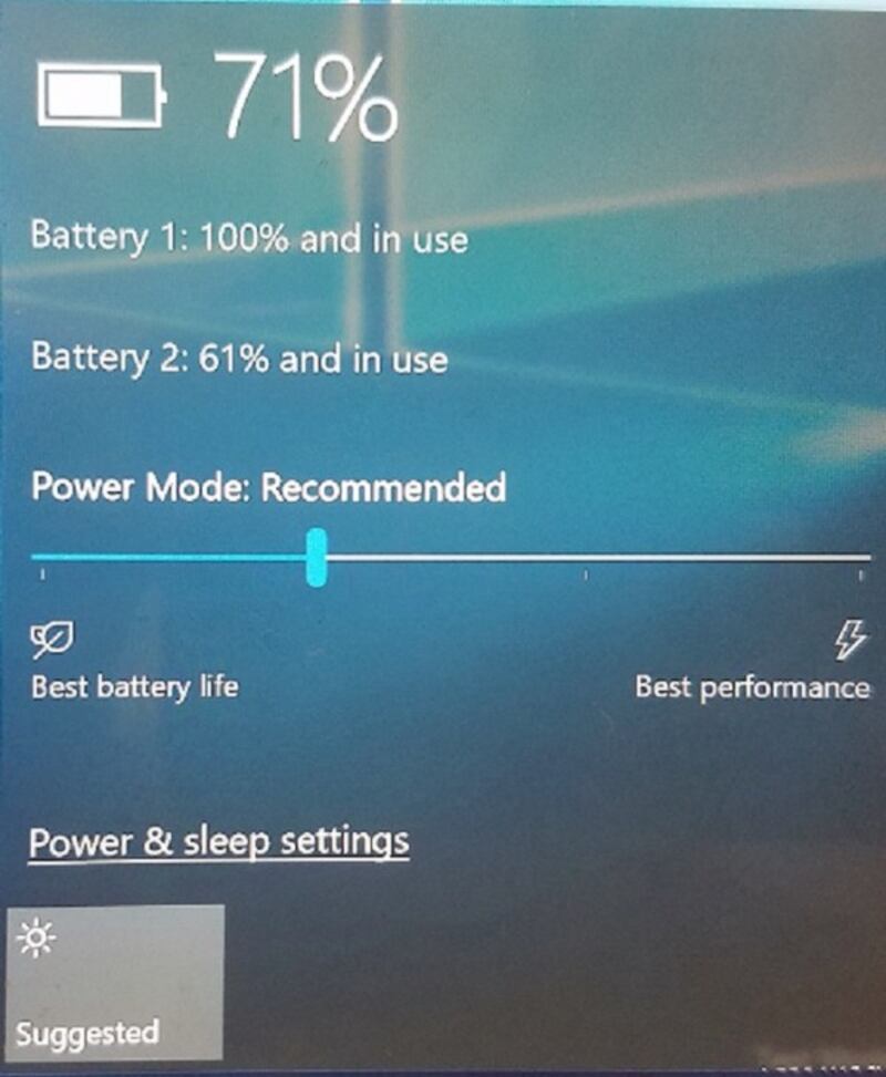 Windows 10 Power Slider