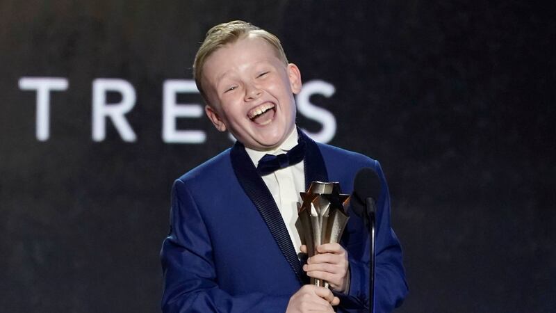 The 11-year-old Belfast star thanked his castmates and mum and dad for ‘always being there’.
