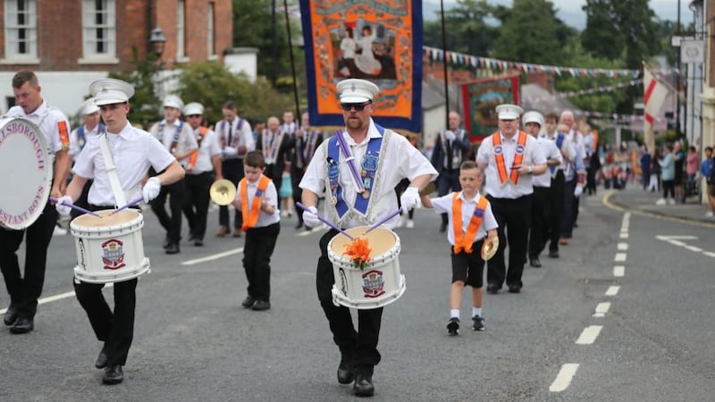 &nbsp;The Orange Order parade in the village of Hillsborough, Co Down. Picture by&nbsp;Niall Carson/PA Wire