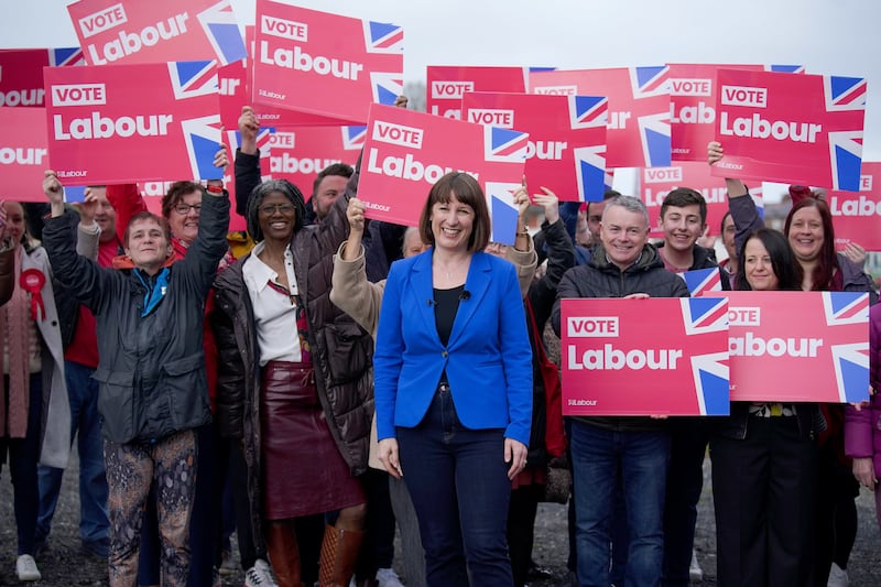 Shadow chancellor Rachel Reeves campaigning in Blackpool