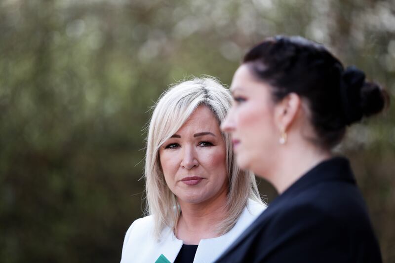 First Minister Michelle O’Neill (left) and deputy First Minister Emma Little-Pengelly