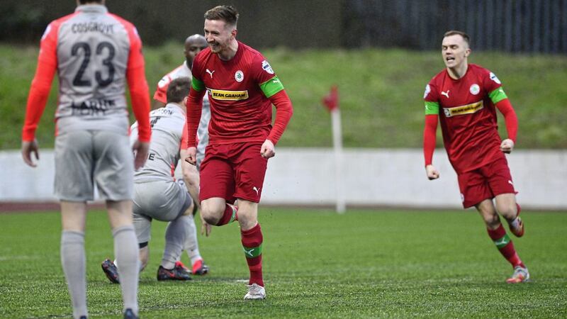 Ronan Doherty is hoping to get Cliftonville back to winning ways this afternoon against Glenavon 
