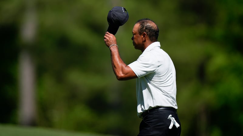 Tiger Woods posted his worst score ever in the Masters with a third round of 82 (Matt Slocum/AP)
