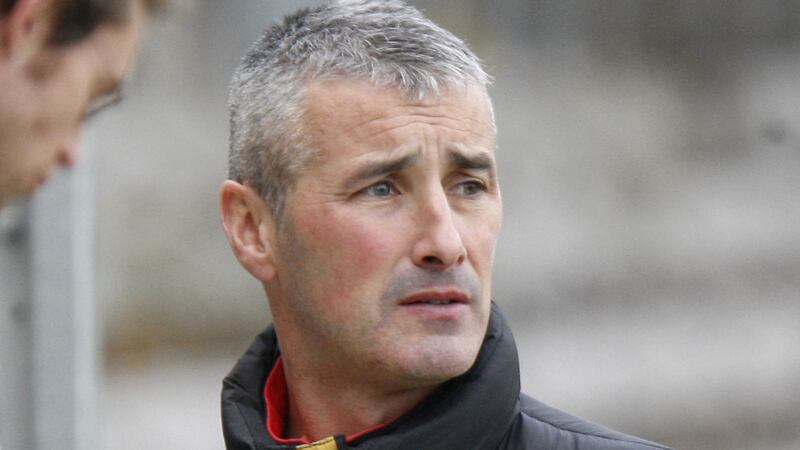GUIDING HANDS: Tyrone minors joint-manager Iggy Gallagher (above) and his counterpart Paul Devlin will be aiming to win silverware over the next two years, but ensuring a steady conveyor belt of talent into the senior ranks is their overriding &nbsp;brief, according to Devlin, as they begin their tenure <span class="Apple-tab-span" style="white-space: pre;">			</span>&nbsp; &nbsp; &nbsp; &nbsp; &nbsp; &nbsp;