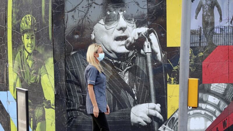 The image of Van Morrison in east Belfast. Picture by Mal McCann 
