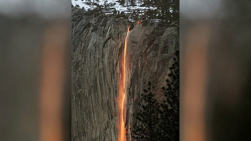 A &#39;firefall&#39; in Yosemite National Park. Picture by Eric Paul Zamora, The Fresno Bee via Associated Press, File 