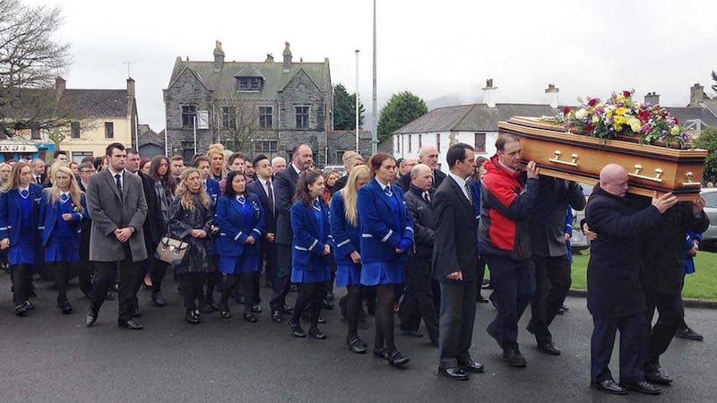 Mourners at the funeral of Ellen Finnegan have heard her described as someone who &quot;loved and was loved so deeply&quot;