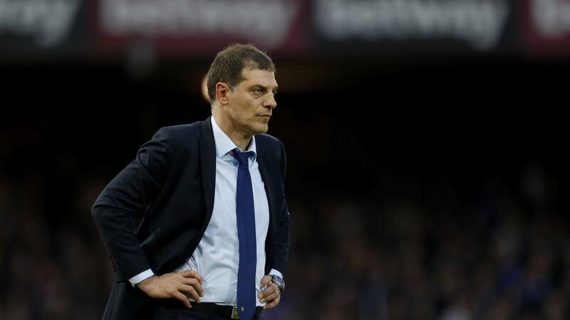West&nbsp;Ham&nbsp;United manager Slaven Bilic on the touchline during the Barclays Premier League match against West Brom