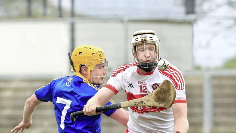 Derry stalwart Alan Grant is a huge loss for Na Magha after suffering a torn ACL. Picture by Margaret McLaughlin. 