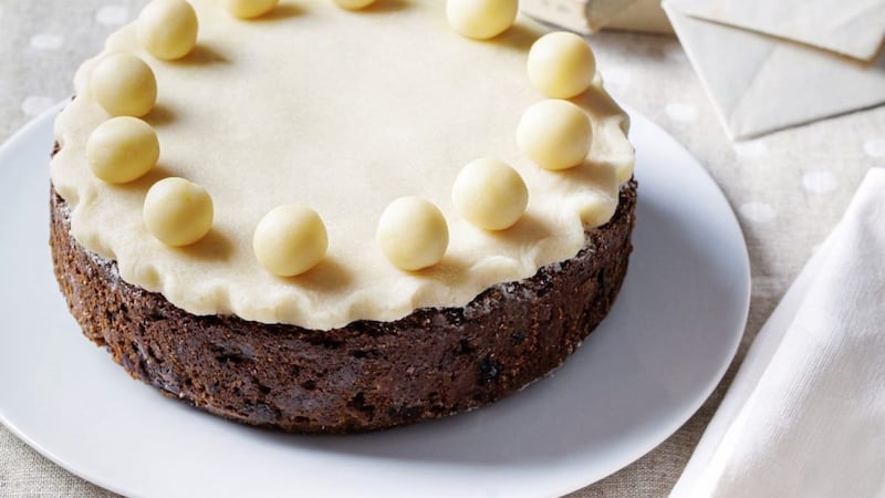 A traditional Easter Simnel cake 
