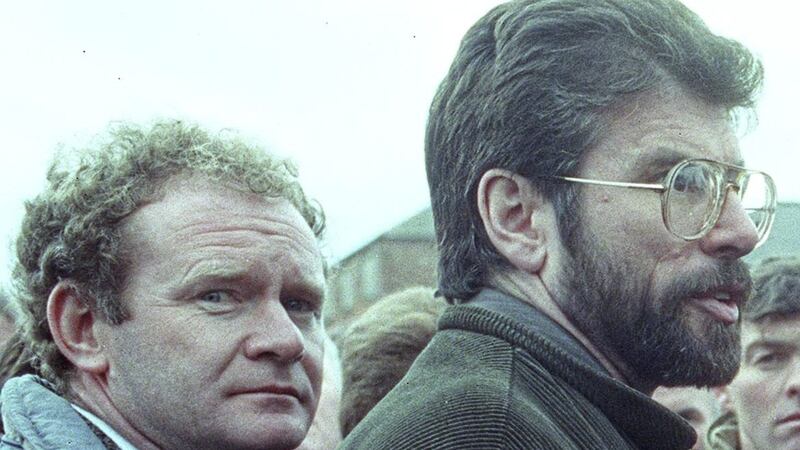 Martin McGuinness and Gerry Adams in 1992 