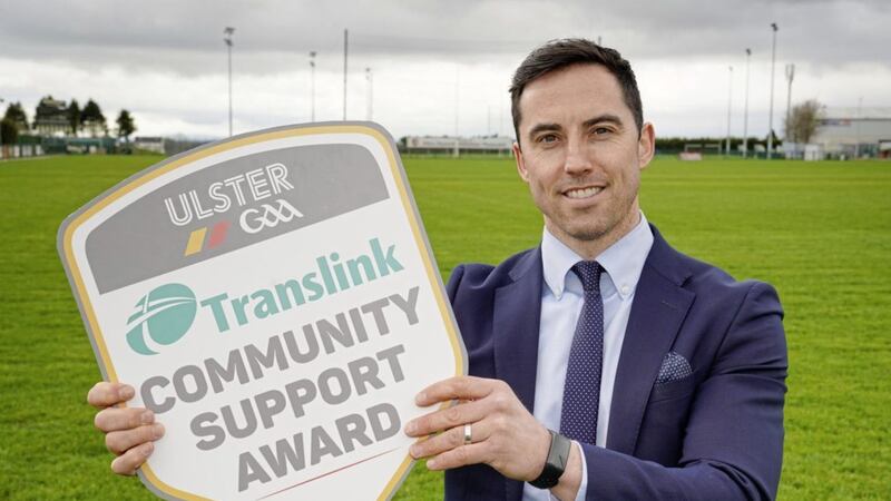 Crossmaglen star Aaron Kernan launches the Translink and Ulster GAA Community Support award 
