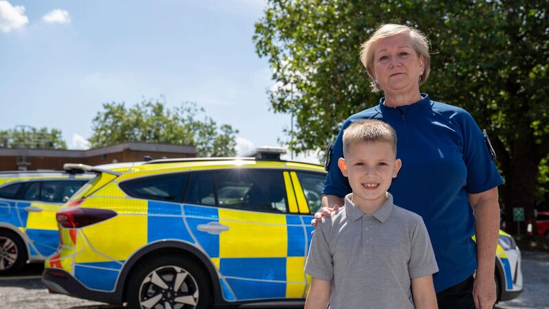 Ronnie-Lee Gray with his mother Becky (Essex Police)