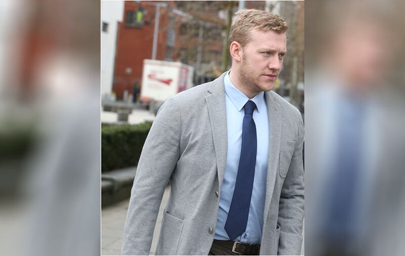 &nbsp;Stuart Olding arriving at court today. Picture by Hugh Russell
