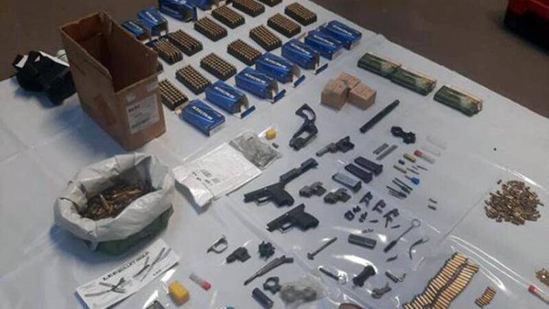 Guns, ammunition and firearms were seized (National Crime Agency/PA)
