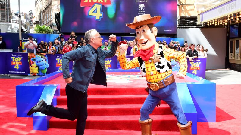 The actor lends his voice to Sheriff Woody for the fourth time.