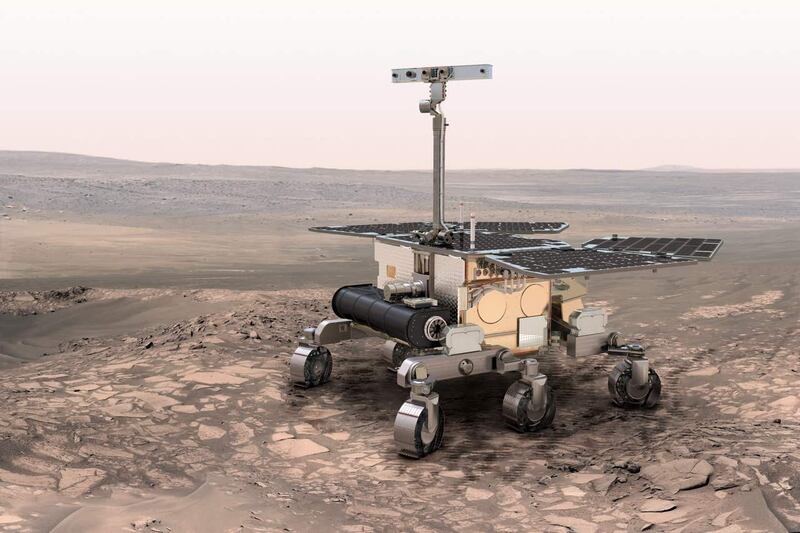 An artist's impression of the ExoMars rover.