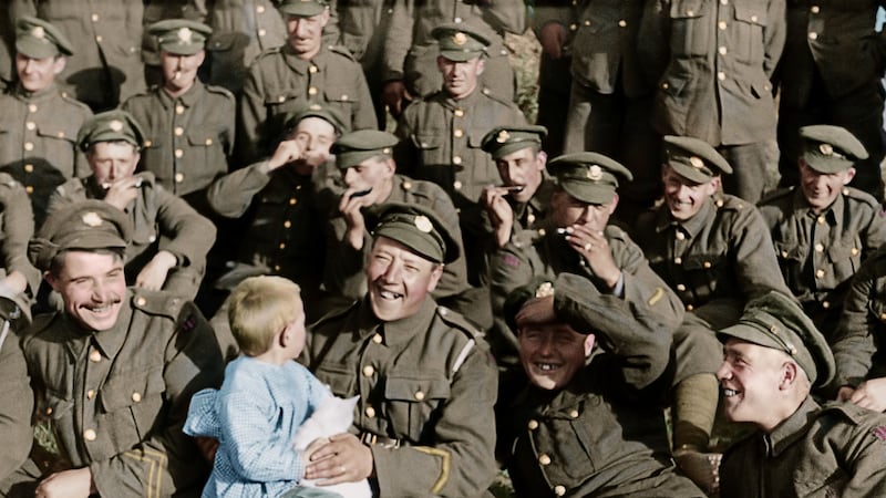 A still from Peter Jackson's World War One documentary They Shall Not Grow Old