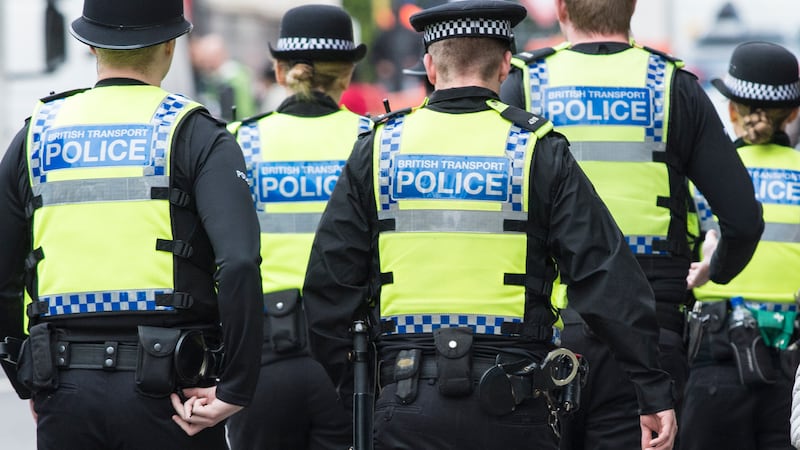 British Transport Police officers arrested the man