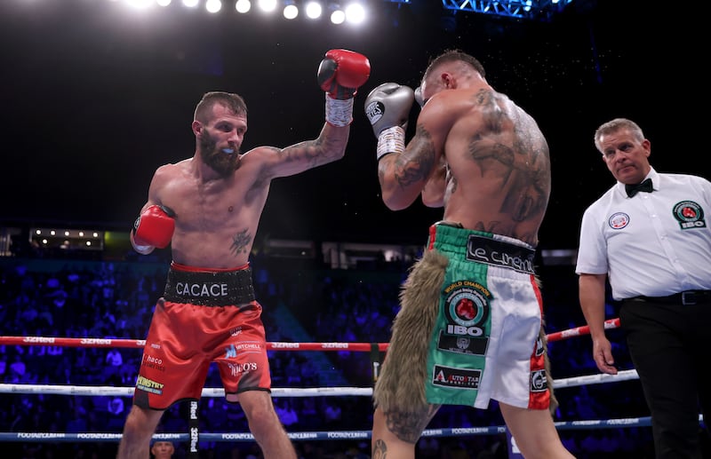 Anthony Cacace defends his IBO super-featherweight title