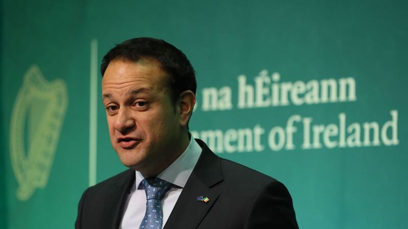 Taoiseach Leo Varadkar speaking at the Government Press Centre in Dublin after the European Commission announced that &quot;sufficient progress&quot; has been made in the first phase of Brexit talks&nbsp;