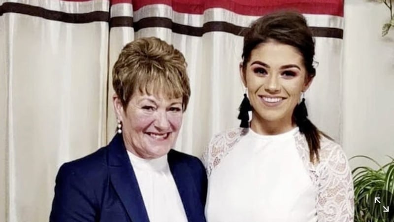 Fermanagh GAA star Brenda Bannon pictured with her mother, Gaby who died last December 