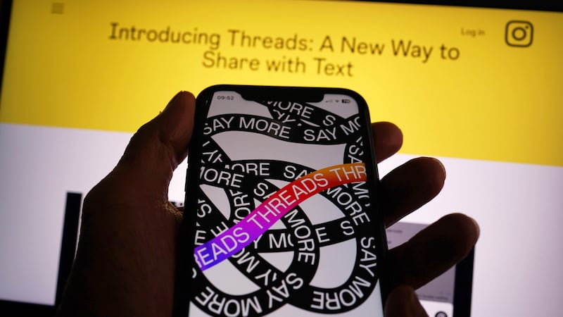 An Apple iPhone screen showing the Threads app. The new app billed as a rival to Twitter has seen more than 10 million people sign up in its first few hours, according to Meta boss Mark Zuckerberg. Threads, created by Facebook and Instagram owners Meta, went live in the UK at midnight. Picture date: Thursday July 6, 2023.