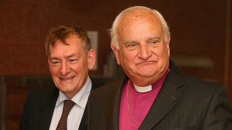 The report by Lord Eames (right) and Denis Bradley has been gathering dust since its release in 2009&nbsp;