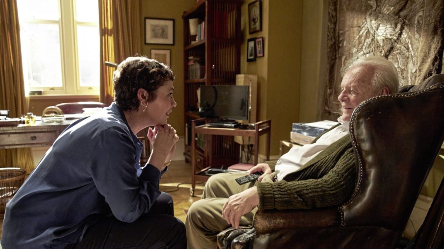 The Father: Olivia Colman as Anne and Anthony Hopkins as Anthony